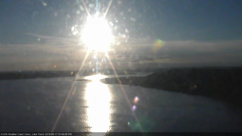 Lake Travis webcam, June 17, 2019 6:50 PM CT