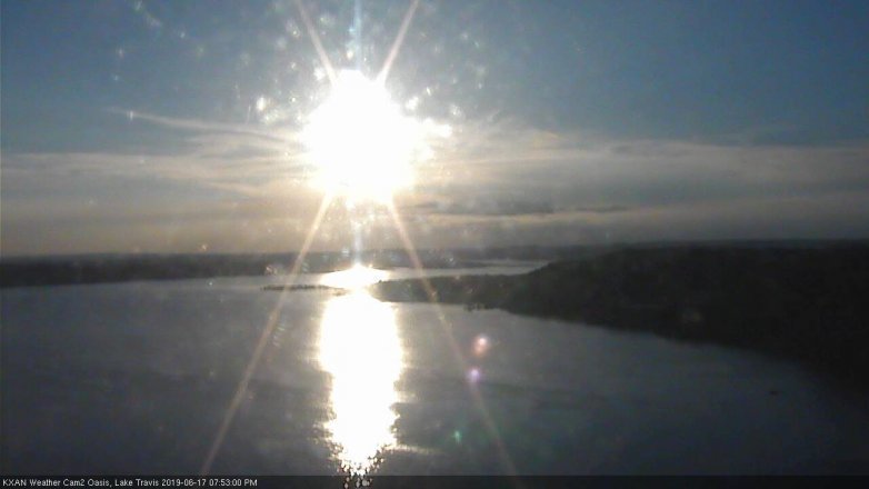 Lake Travis webcam, June 17, 2019 6:55 PM CT