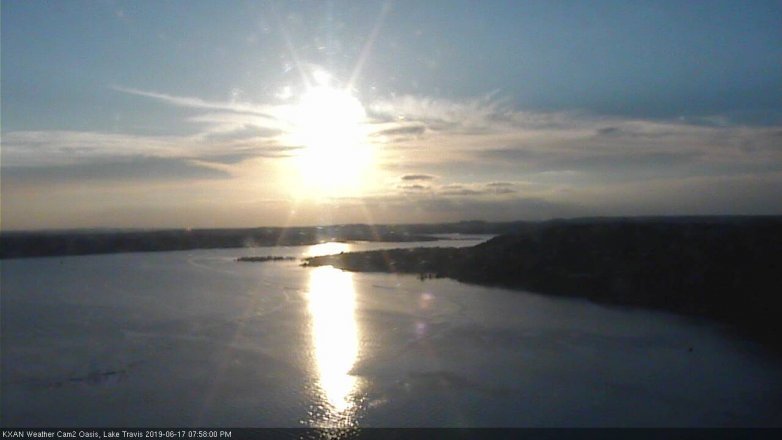 Lake Travis webcam, June 17, 2019 7:00 PM CT