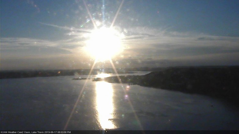 Lake Travis webcam, June 17, 2019 7:05 PM CT