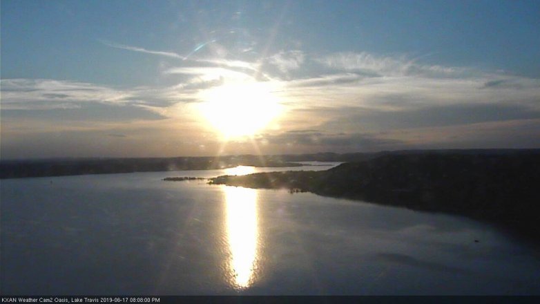 Lake Travis webcam, June 17, 2019 7:10 PM CT