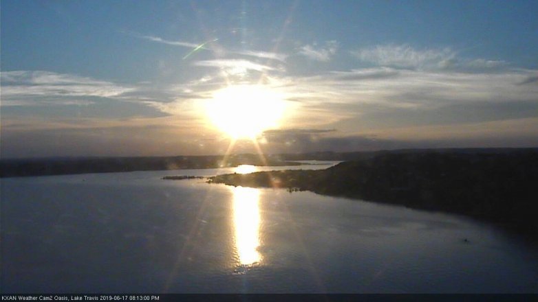 Lake Travis webcam, June 17, 2019 7:15 PM CT