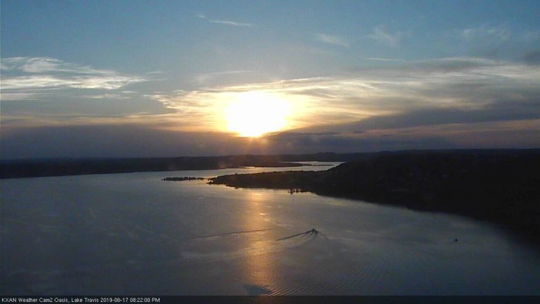 Lake Travis webcam, June 17, 2019 7:25 PM CT