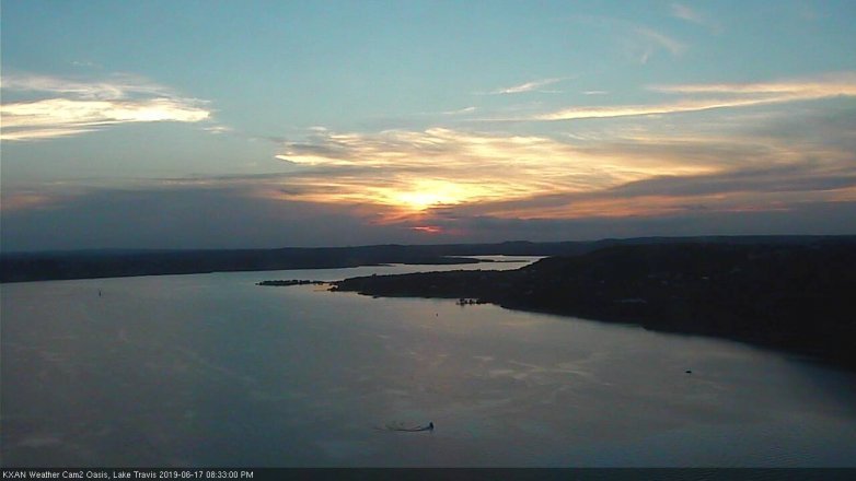 Lake Travis webcam, June 17, 2019 7:35 PM CT