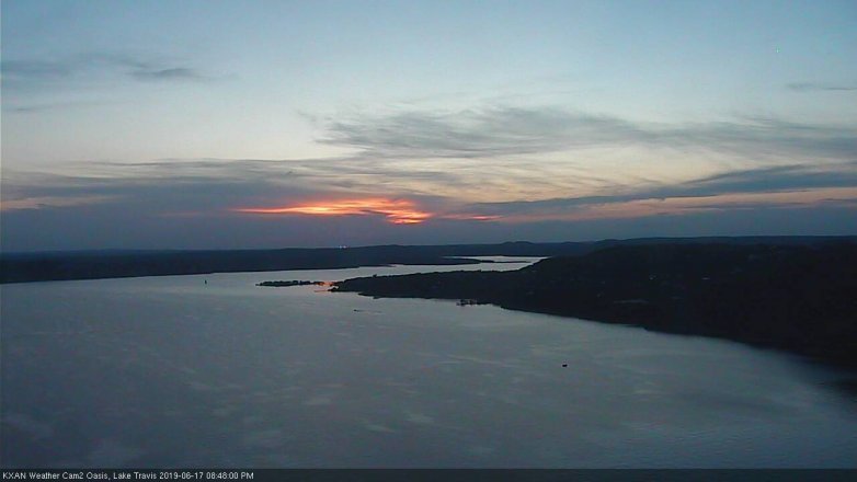 Lake Travis webcam, June 17, 2019 7:50 PM CT