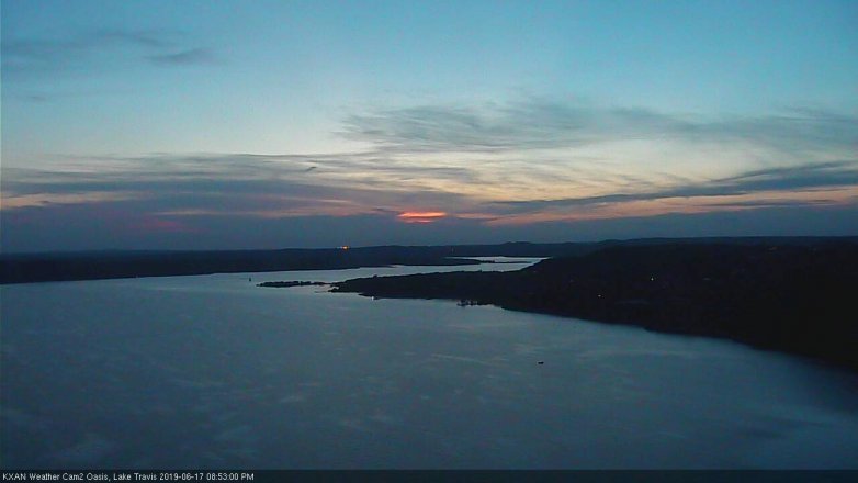 Lake Travis webcam, June 17, 2019 7:55 PM CT