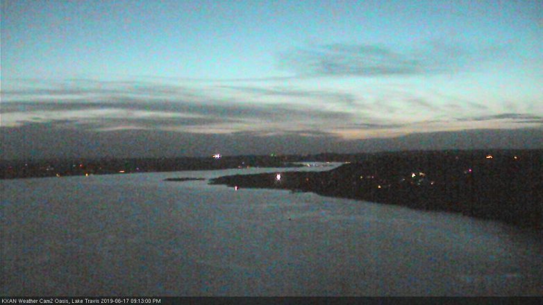Lake Travis webcam, June 17, 2019 8:15 PM CT