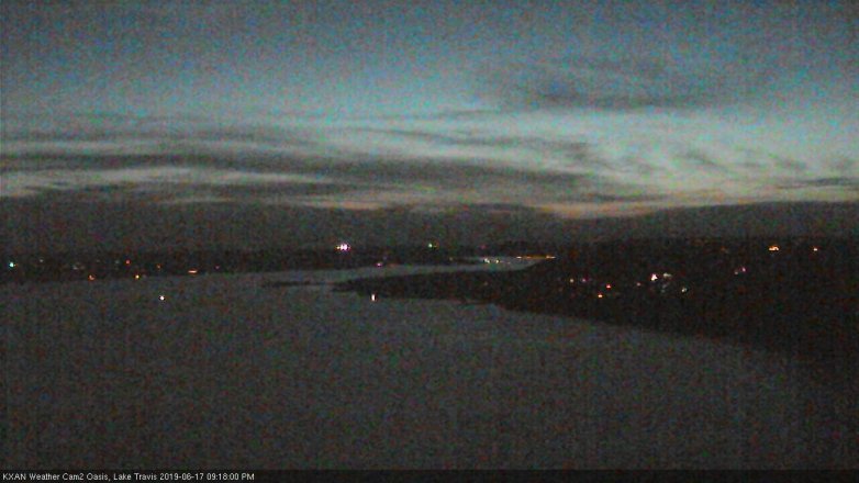 Lake Travis webcam, June 17, 2019 8:20 PM CT