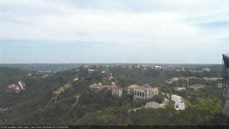 Lake Travis webcam, June 18, 2019 11:20 AM CT