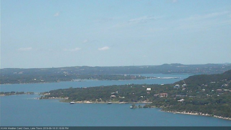Lake Travis webcam, June 18, 2019 12:20 PM CT