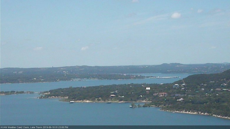 Lake Travis webcam, June 18, 2019 12:25 PM CT