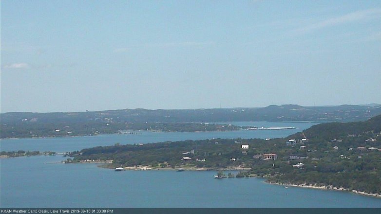 Lake Travis webcam, June 18, 2019 12:35 PM CT
