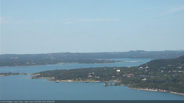 Lake Travis webcam, June 18, 2019 12:40 PM CT