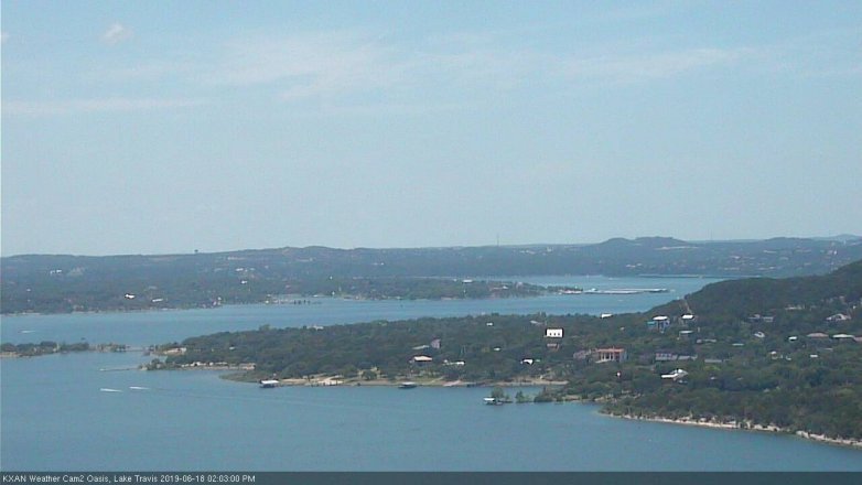 Lake Travis webcam, June 18, 2019 1:05 PM CT