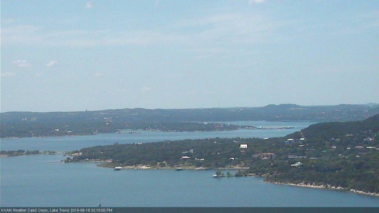 Lake Travis webcam, June 18, 2019 1:20 PM CT
