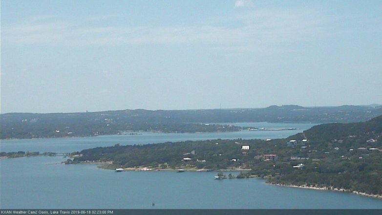 Lake Travis webcam, June 18, 2019 1:25 PM CT