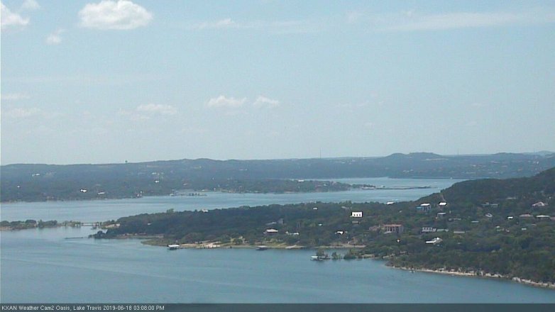 Lake Travis webcam, June 18, 2019 2:10 PM CT