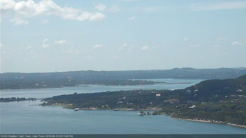 Lake Travis webcam, June 18, 2019 2:15 PM CT