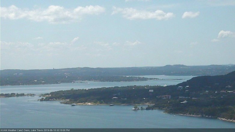 Lake Travis webcam, June 18, 2019 2:20 PM CT
