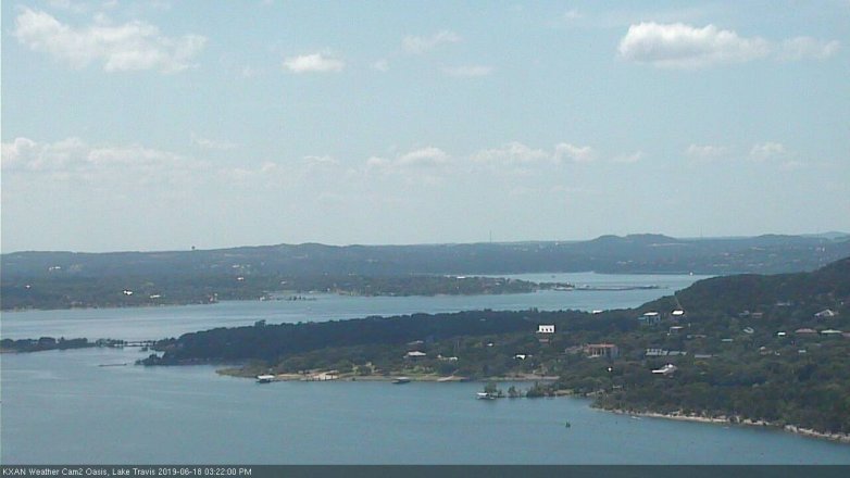 Lake Travis webcam, June 18, 2019 2:25 PM CT