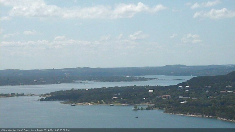 Lake Travis webcam, June 18, 2019 2:35 PM CT