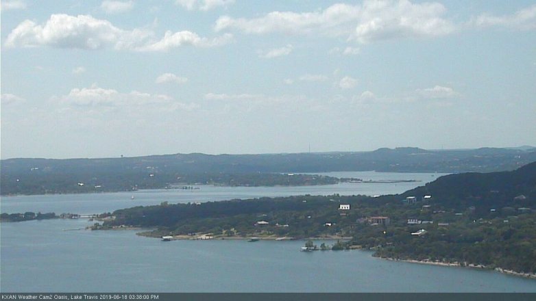 Lake Travis webcam, June 18, 2019 2:40 PM CT