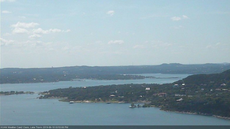 Lake Travis webcam, June 18, 2019 2:55 PM CT