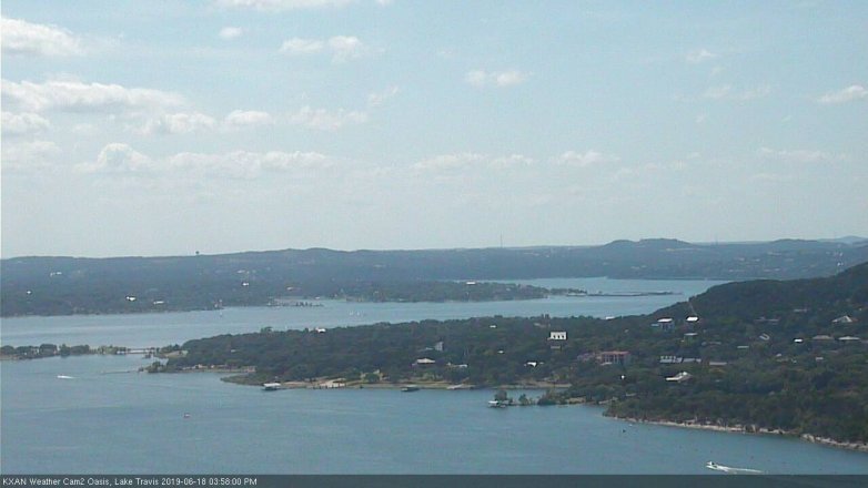 Lake Travis webcam, June 18, 2019 3:00 PM CT