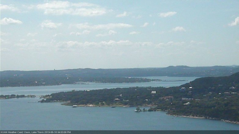 Lake Travis webcam, June 18, 2019 3:05 PM CT