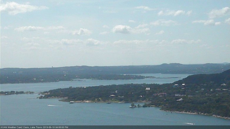 Lake Travis webcam, June 18, 2019 3:10 PM CT