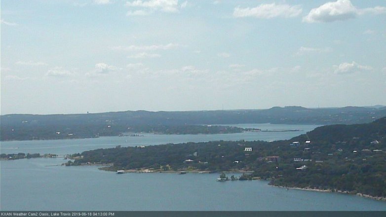 Lake Travis webcam, June 18, 2019 3:15 PM CT