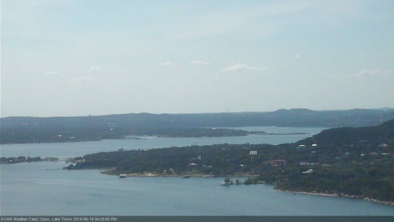Lake Travis webcam, June 18, 2019 3:30 PM CT