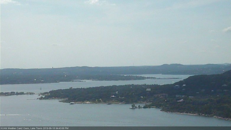 Lake Travis webcam, June 18, 2019 3:45 PM CT