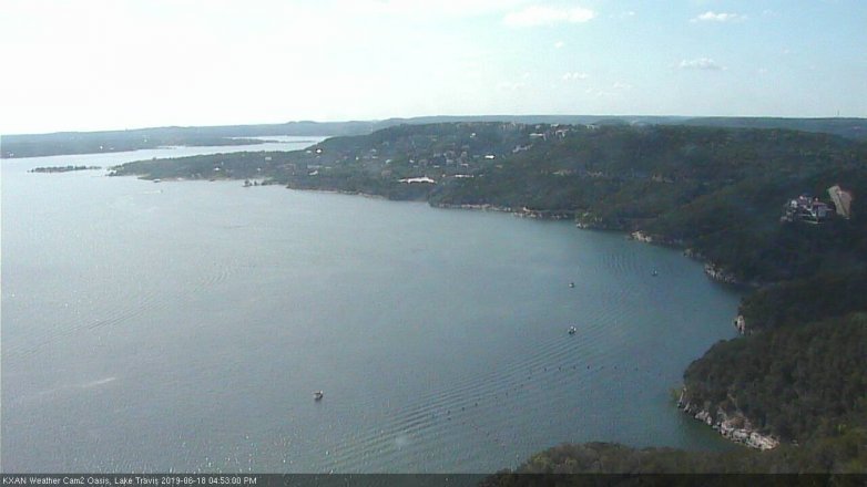 Lake Travis webcam, June 18, 2019 3:55 PM CT