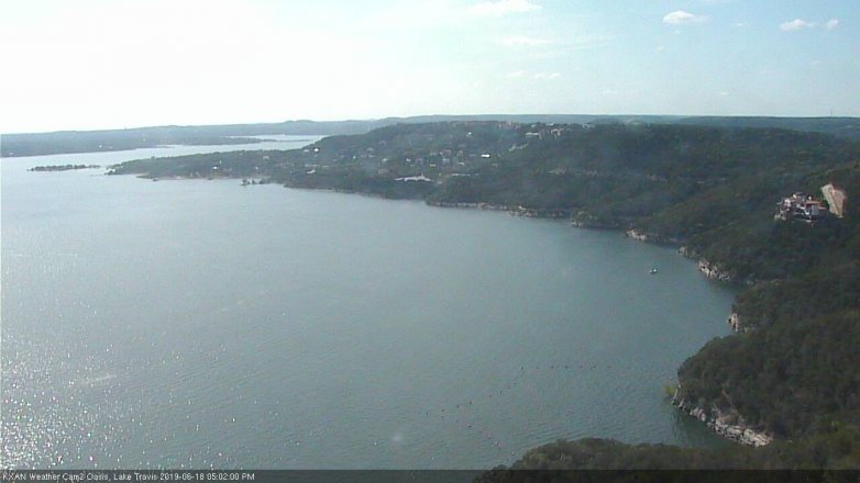 Lake Travis webcam, June 18, 2019 4:05 PM CT