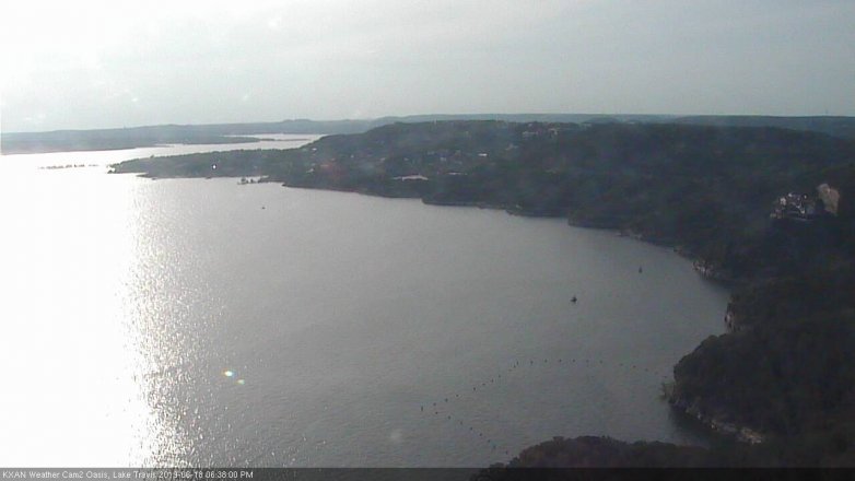 Lake Travis webcam, June 18, 2019 5:40 PM CT