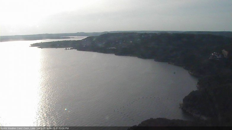 Lake Travis webcam, June 18, 2019 6:05 PM CT