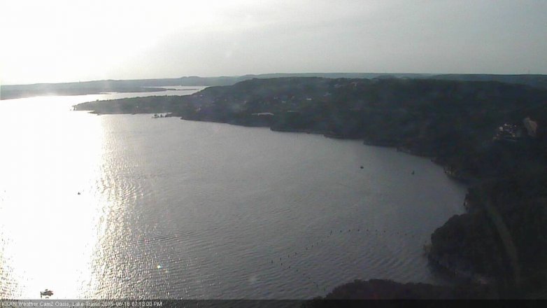 Lake Travis webcam, June 18, 2019 6:15 PM CT