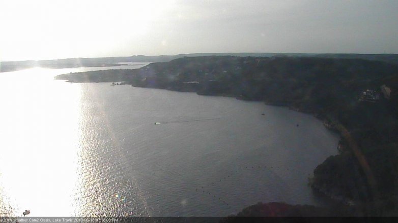 Lake Travis webcam, June 18, 2019 6:20 PM CT