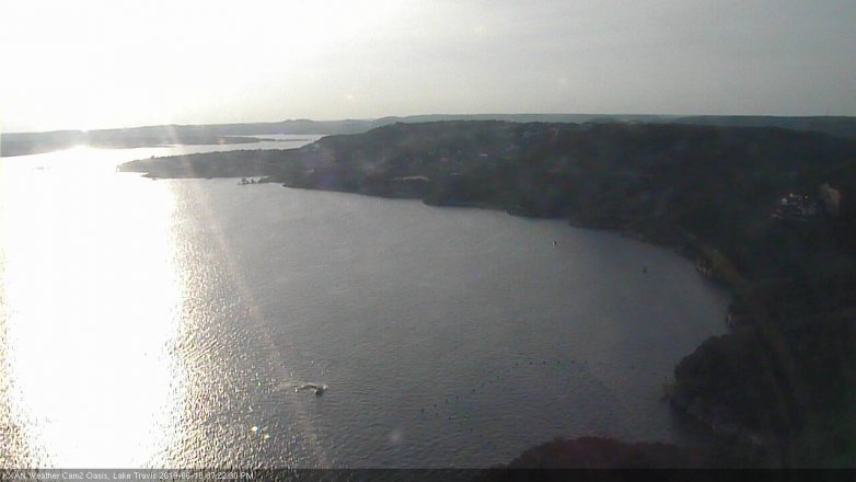 Lake Travis webcam, June 18, 2019 6:25 PM CT