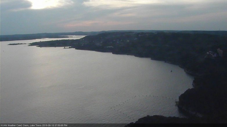 Lake Travis webcam, June 18, 2019 7:00 PM CT