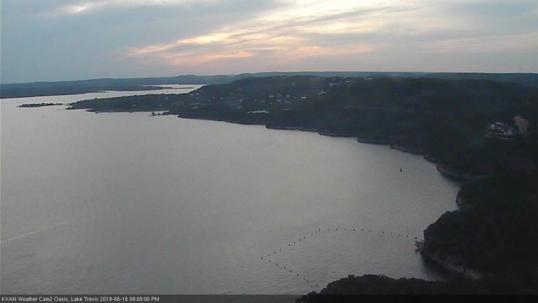 Lake Travis webcam, June 18, 2019 7:10 PM CT