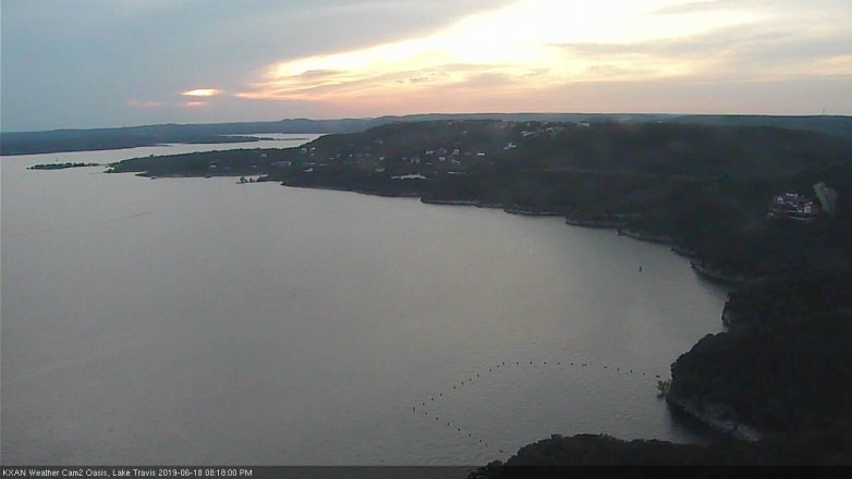 Lake Travis webcam, June 18, 2019 7:20 PM CT