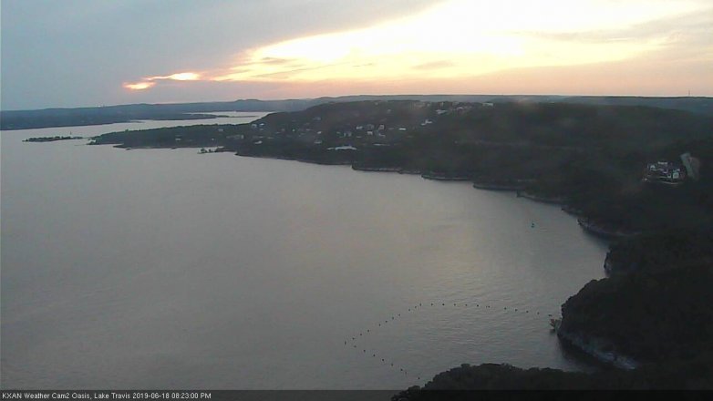 Lake Travis webcam, June 18, 2019 7:25 PM CT