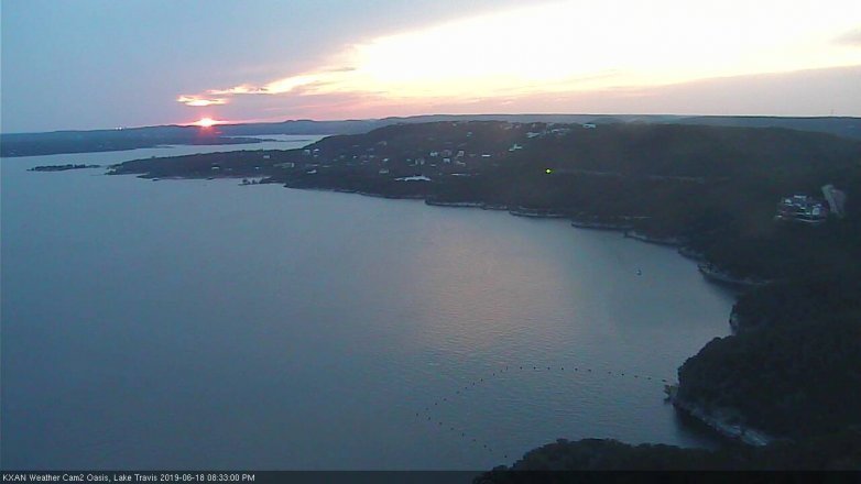 Lake Travis webcam, June 18, 2019 7:35 PM CT