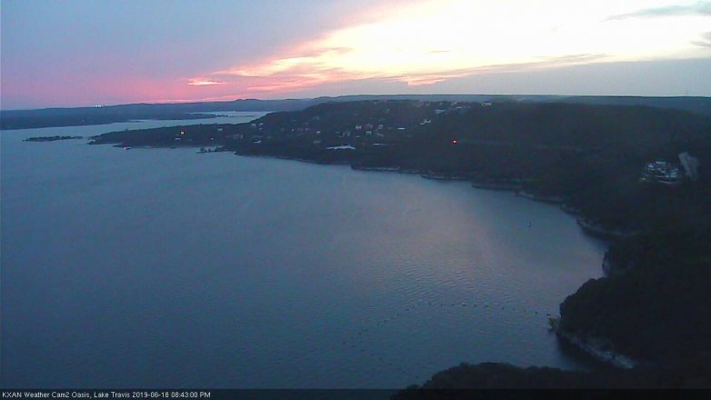 Lake Travis webcam, June 18, 2019 7:45 PM CT