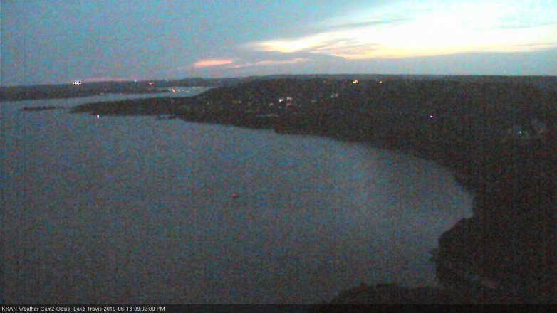 Lake Travis webcam, June 18, 2019 8:05 PM CT