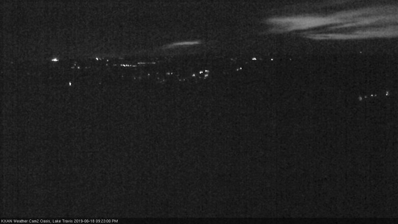 Lake Travis webcam, June 18, 2019 8:25 PM CT