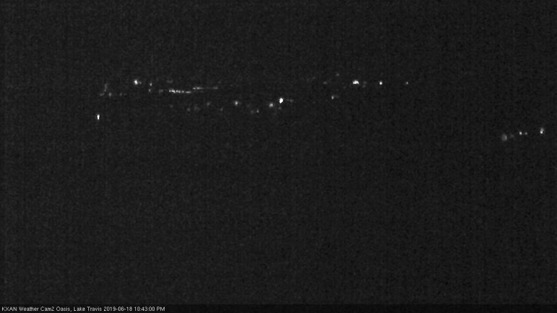 Lake Travis webcam, June 18, 2019 9:45 PM CT