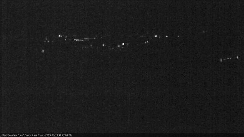 Lake Travis webcam, June 18, 2019 9:50 PM CT
